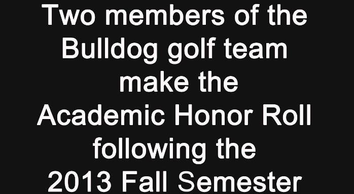 Two members of the golf team make the Academic Honor Roll
